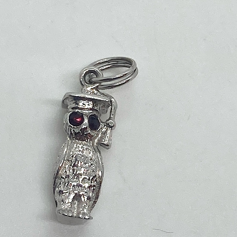Vtg Sterling Silver 925 Wise Owl Graduation Graduate Charm | .6”